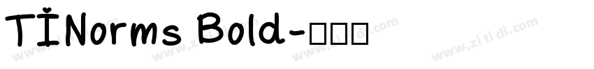 TINorms Bold字体转换